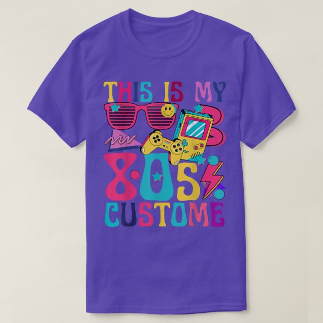 Camiseta Este es mi artículo musical de 80s Costume Retro 1 (Diseño del anverso)
