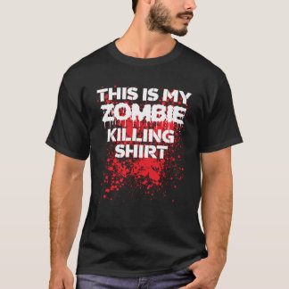 Camiseta Este es mi asesinato zombi Funny Halloween Zombie
