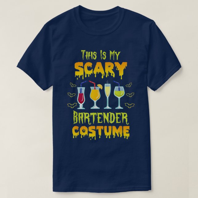 Camiseta Este Es Mi Asustado Barrio De Halloween (Diseño del anverso)