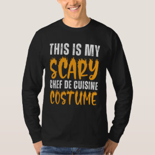 Camiseta Este es mi asustado chef de cocina, disfraz, un di