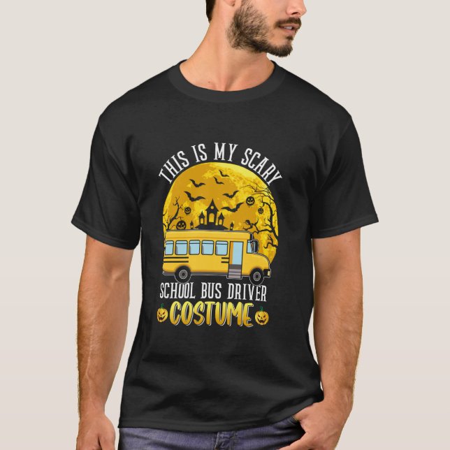 Camiseta Este Es Mi Asustado Conductor De Autobús Escolar C (Anverso)