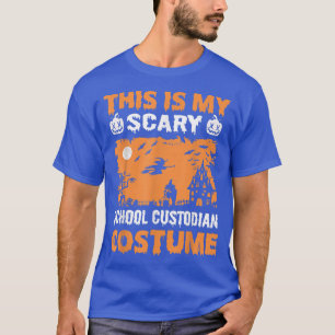 Camiseta Este Es Mi Asustado Custodio Escolar Costume Graci