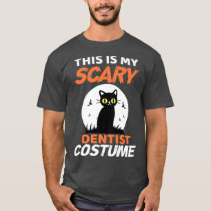 Camiseta Este es mi asustado disfraz de dentista para la di