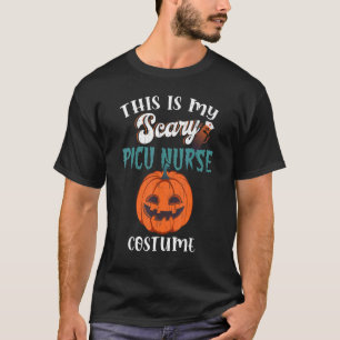 Camiseta Este es mi asustado disfraz de enfermera PICU Hall