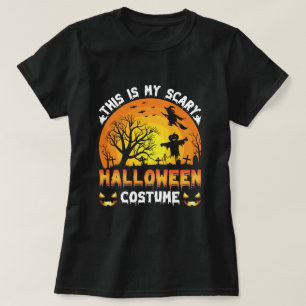 Camiseta este es mi asustado disfraz de Halloween