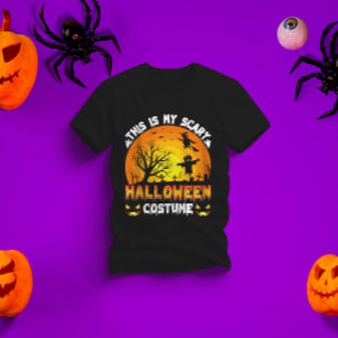 Camiseta este es mi asustado disfraz de Halloween