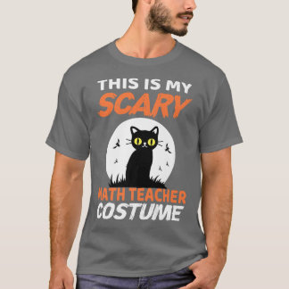Camiseta Este es mi asustado disfraz de profesor de matemát