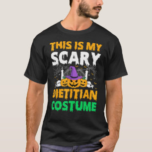 Camiseta Este Es Mi Asustado Disfraz Dietista Halloween