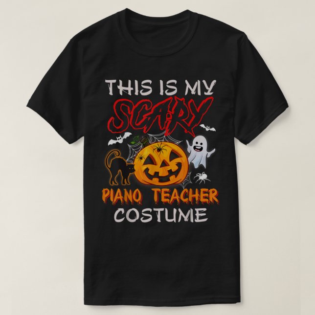 Camiseta Este Es Mi Asustado Maestro De Piano Disstume Cala (Diseño del anverso)