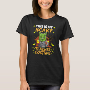 Camiseta Este Es Mi Asustado Profesor Costume Educador De L