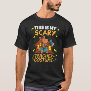 Camiseta Este Es Mi Asustado Profesor Costume Educador De L
