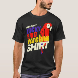 Camiseta Este Es Mi Ave Afortunada Viendo El Reloj De Aves