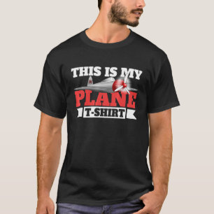 Camiseta Este Es Mi Avión Para Hombres Aviones