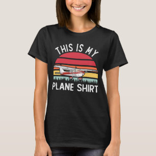 Camiseta Este Es Mi Avión Piloto De Avión Aviación