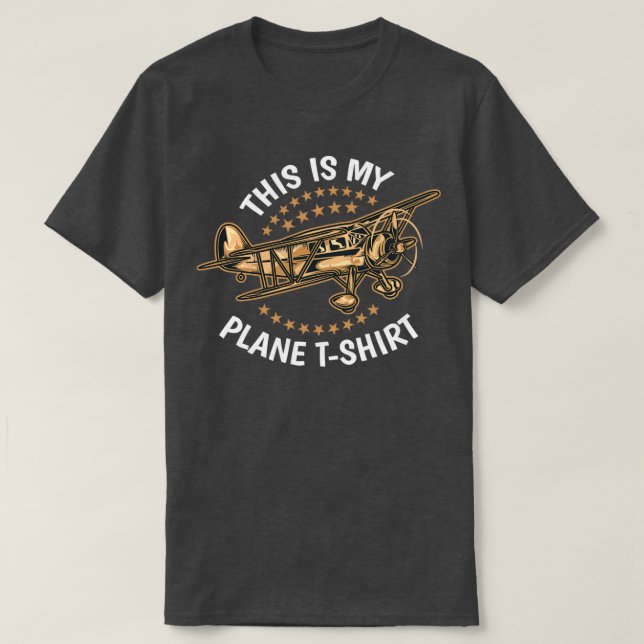 Camiseta Este es mi avión pilotoTShirt (Diseño del anverso)