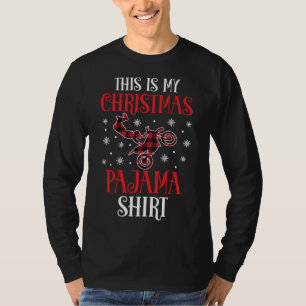 Camiseta Este Es Mi Bicicleta De Papel Rojo Pajama Dirtbike