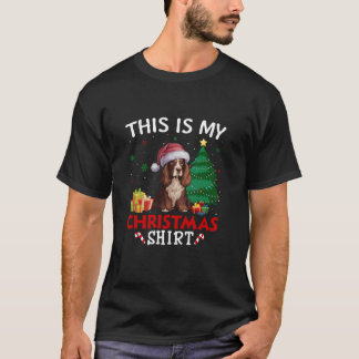 Camiseta Este es mi Boykin Spaniel Dog Santa Hat Navidades