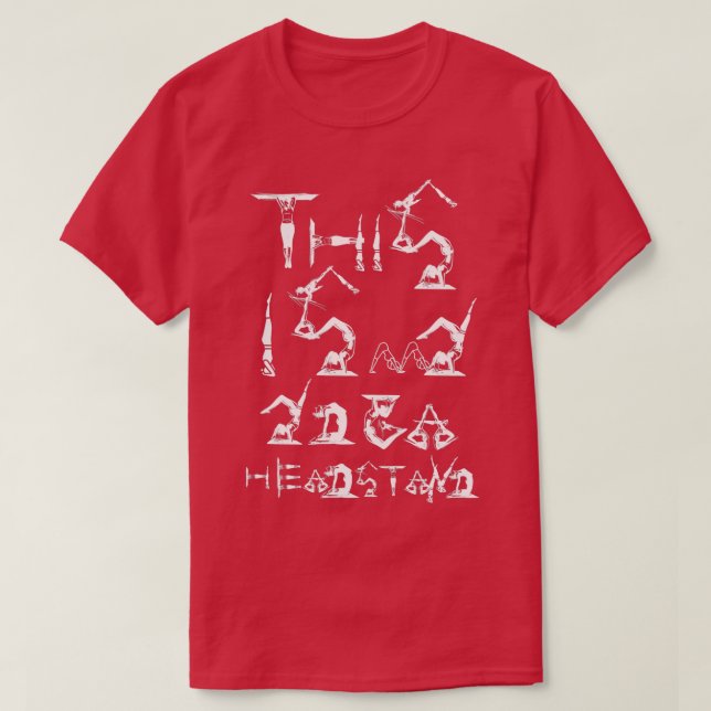 Camiseta Este es mi cabezal de yoga 46 (Diseño del anverso)