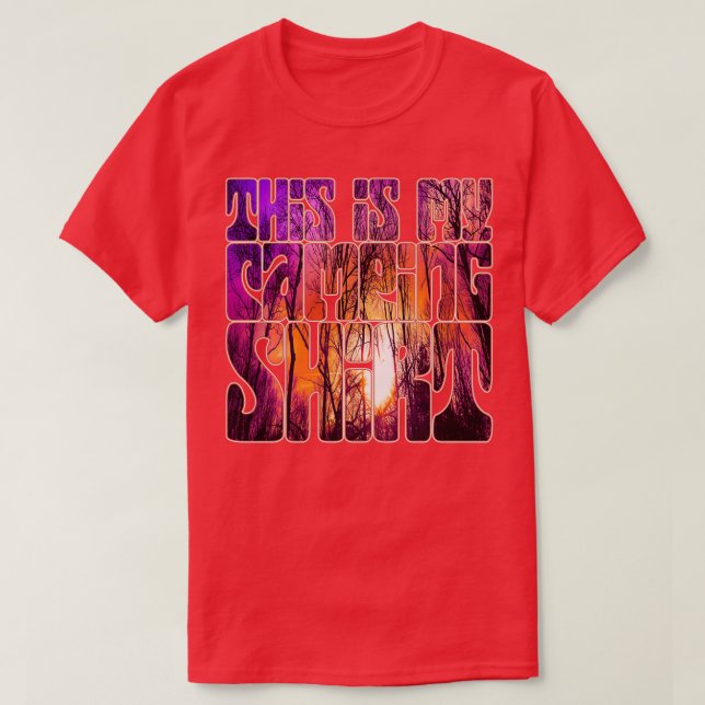 Camiseta Este Es Mi Camping 3 (Diseño del anverso)
