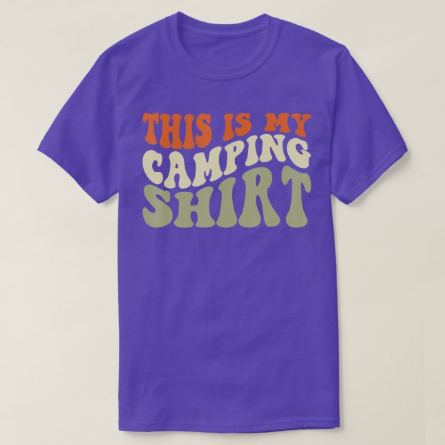 Camiseta Este Es Mi Camping De Novedad Retro (Diseño del anverso)