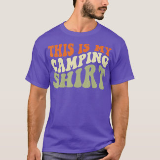 Camiseta Este Es Mi Camping De Novedad Retro