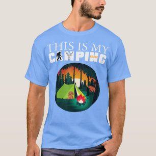 Camiseta Este Es Mi Camping RV Van Camping Diciendo Feliz C