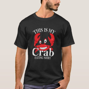 Camiseta Este Es Mi Cangrejo Comiendo Cangrejo Gracioso