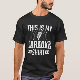 Camiseta Este es mi cantante musical de karaoke cantando 1