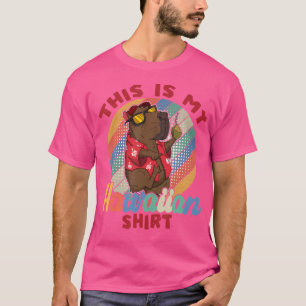 Camiseta Este es mi Capibara, un animal hawaiano viajante