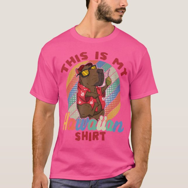 Camiseta Este es mi Capibara, un animal hawaiano viajante (Anverso)