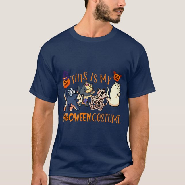 Camiseta Este es mi chico de ropa de Halloween (Anverso)