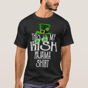 Camiseta Este es mi chico irlandés Pajama Shamrock Green C