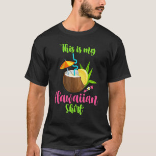 Camiseta Este Es Mi Cocón De Playa De Hawaii Luau Aloha Haw