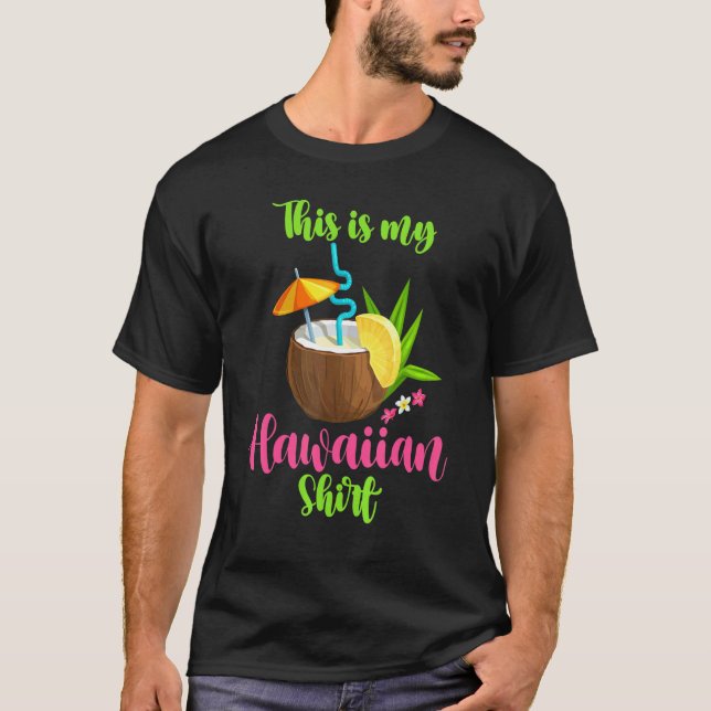 Camiseta Este Es Mi Cocón De Playa De Hawaii Luau Aloha Haw (Anverso)