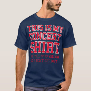 Camiseta Este es mi concierto amarillo para no perderse