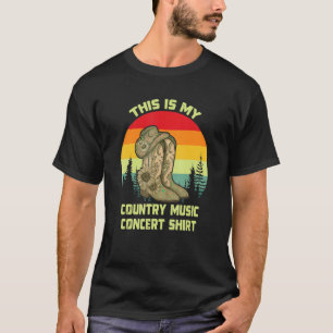 Camiseta Este Es Mi Concierto De Música De País Vintage Sou