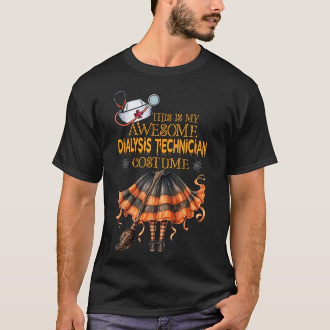 Camiseta Este Es Mi Costuma De Técnico De Diálisis De Hallo (Anverso)