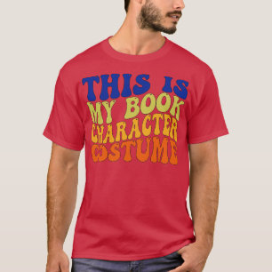 Camiseta Este Es Mi Costume De Caracteres De Libro