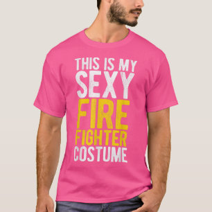 Camiseta Este Es Mi Costume Sey Firefighter Halloween 6555