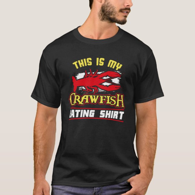 Camiseta Este Es Mi Crawfish Comer Crayfish Crawdad Mudbu (Anverso)