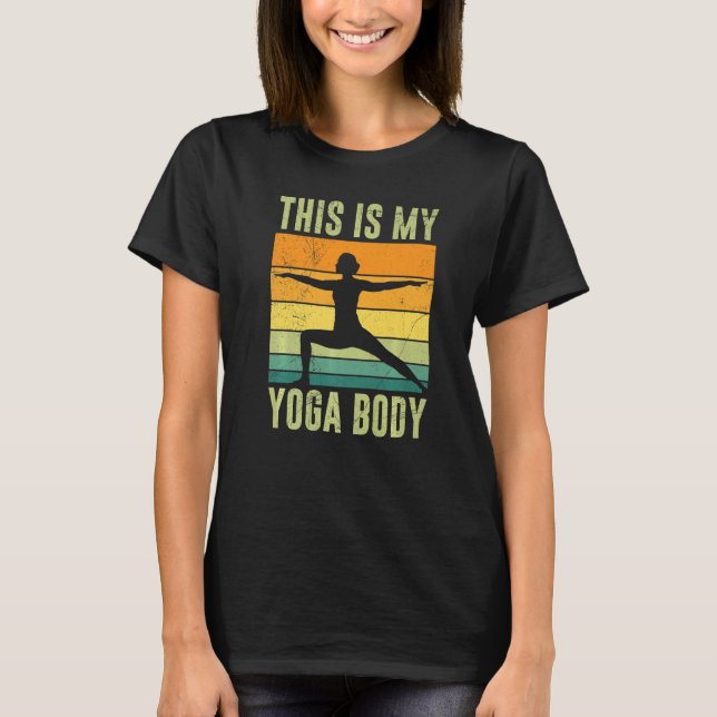Camiseta Este Es Mi Cuerpo De Yoga Guru Sport Workout USA P (Anverso)