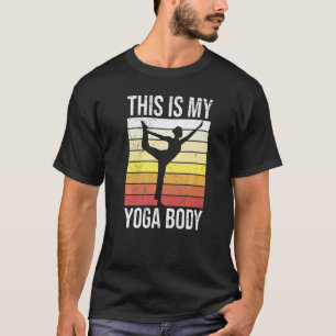 Camiseta Este Es Mi Cuerpo De Yoga Guru Sport Workout USA P