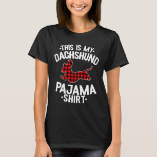 Camiseta Este Es Mi Dachshund Pajama