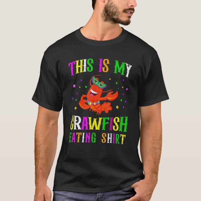 Camiseta Este Es Mi Depredadora Comer Máscara Mardi Gras (Anverso)