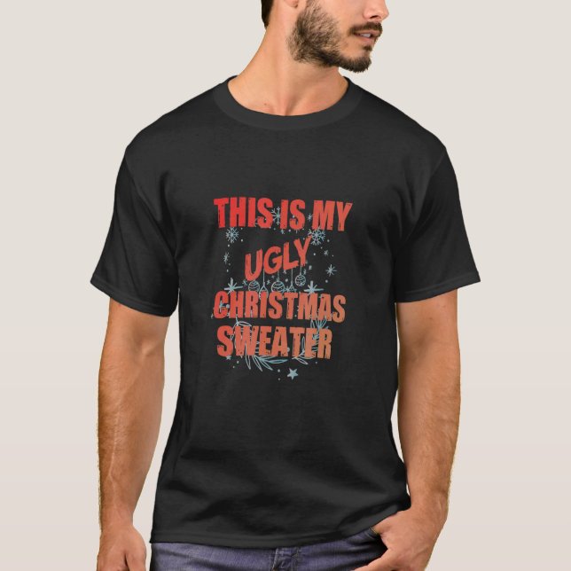 Camiseta Este es mi diseño Navidad feo (Anverso)