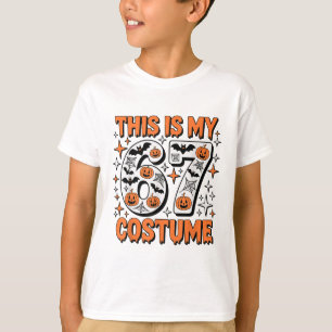 Camiseta Este Es Mi Disfraz 67 6 7 Meme Gen Alpha Halloween