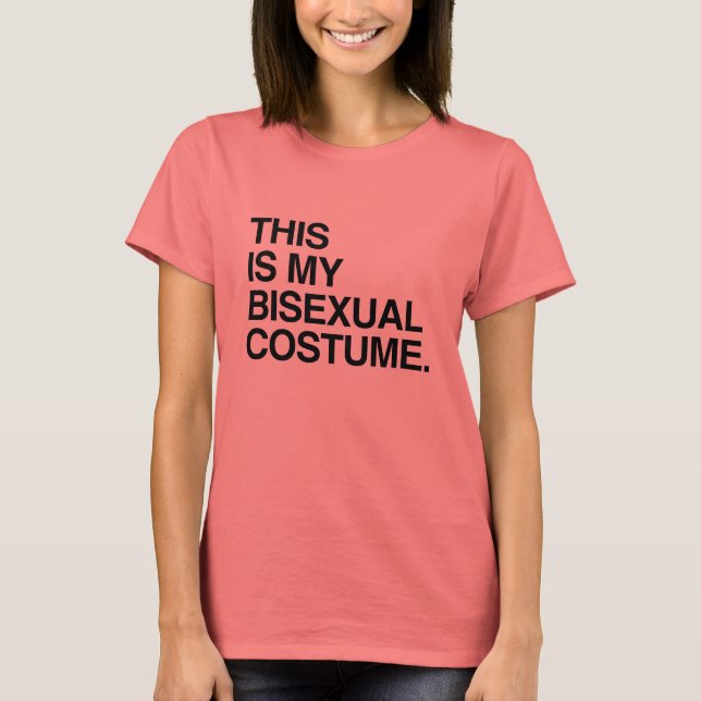CAMISETA ESTE ES MI DISFRAZ BISEXUAL (Anverso)