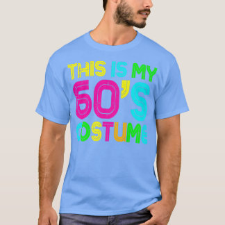Camiseta Este es mi disfraz de 60 Fiesta de Halloween de lo