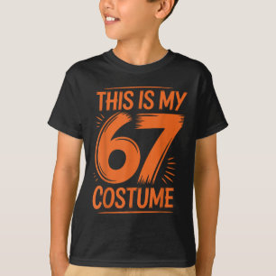 Camiseta Este Es Mi Disfraz De 67 Meme Seis Siete Niños Hom