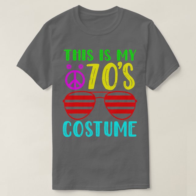 Camiseta Este es mi disfraz de 70, divertida Halloween de l (Diseño del anverso)